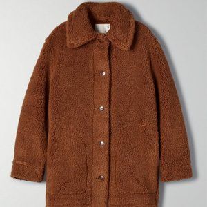 Aritzia Wilfred Free Teddy Long Jacket
